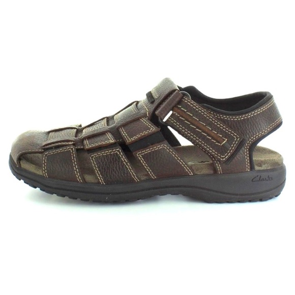 Clarks Other - Clarks Men’s Jensen Leather Fisherman’s Sandals Size 9